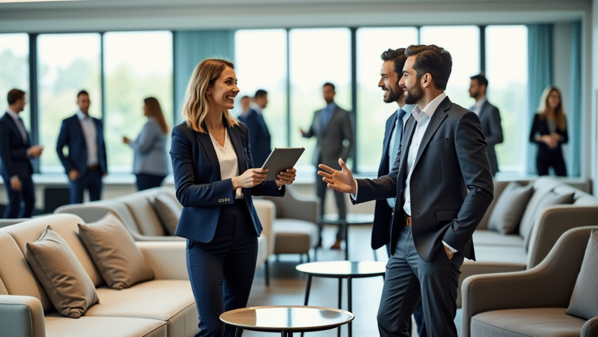 Location de mobilier événementiel pour une réception professionnelle
