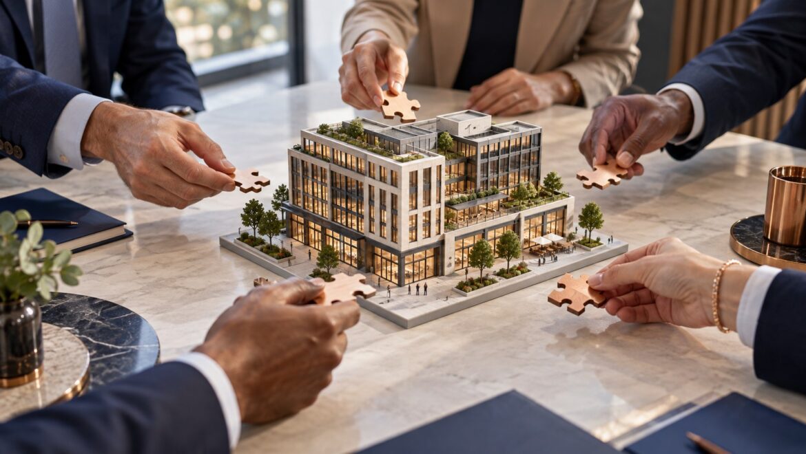Maquette d’immeuble représentant un investissement immobilier fractionné